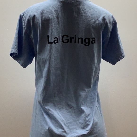 Hanes Size Medium Body Positivity Awareness Blue Graphic T-Shirt. Preloved - Picture 4 of 5